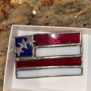 Patriotic Flag Brooch